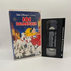 101 Dalmatyńczyków Animowana Klasyczna Taśma VHS Disneya - Vintage Family Movie Night Entertainment