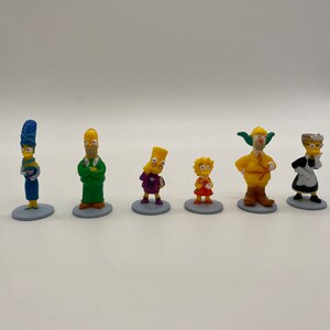 2002 The Simpsons Clue Board Game Replacement Character Tokens - Parker Brothers Family Night Nostalgia
