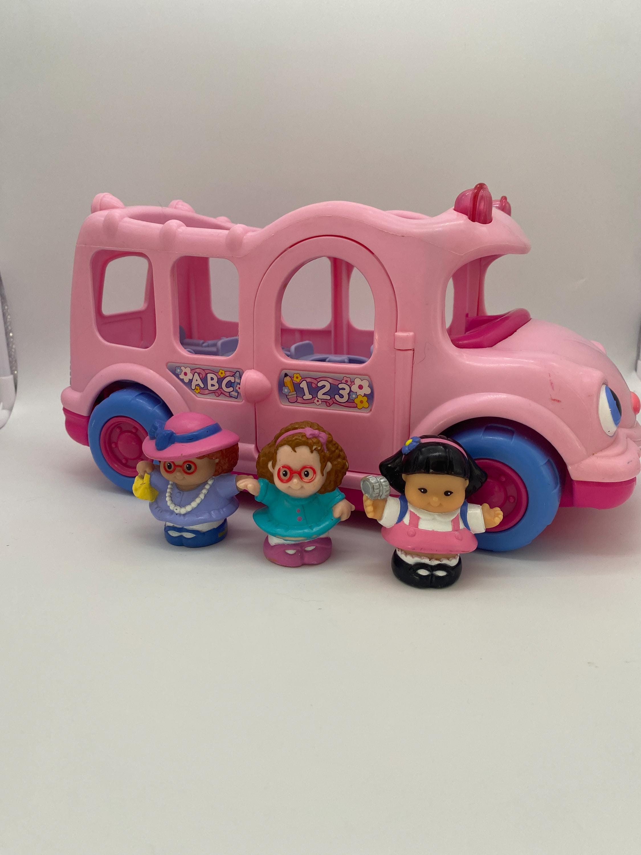 2005 Fisher Price Little People Lil Movers Pink School Bus Etsy India