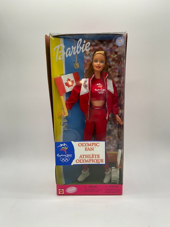 1999 Sydney Olympics 2000 Olympic Fan Team Canada Mattel Barbie Doll Vintage Barbie Olympic Doll Etsy Canada