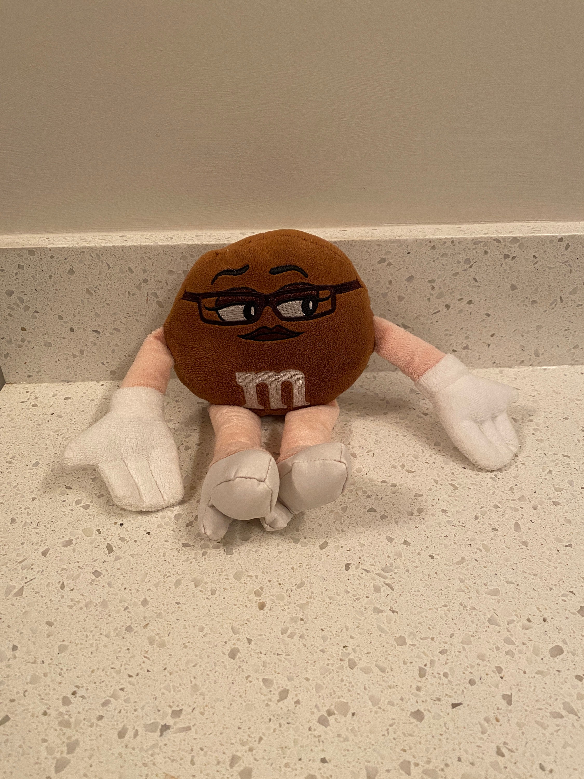 brown m&m plush