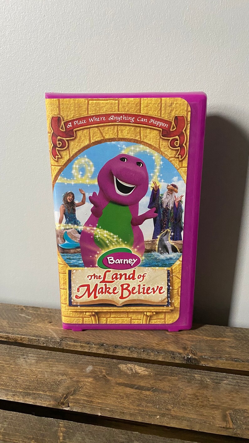 Barney The Dinosaur 'The Land of Make Believe' VHS Etsy