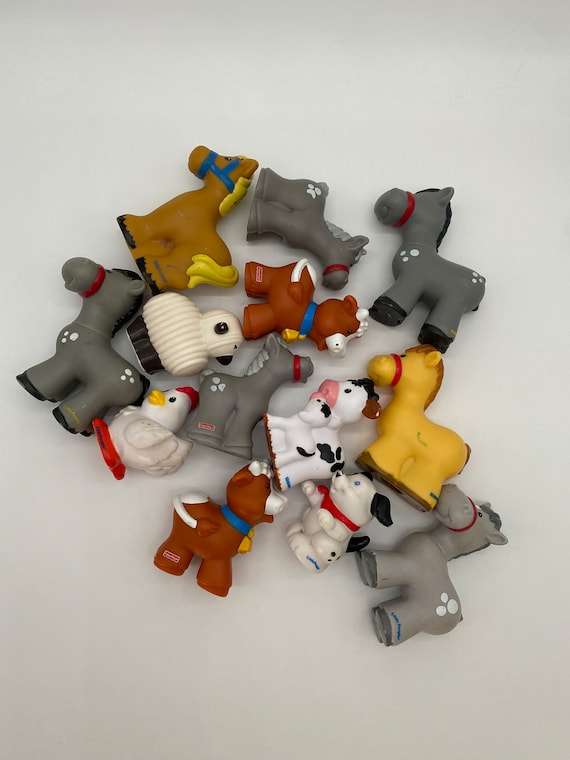 TU ELIGES Fisher Price Little People Figura de animales de granja de juguete Etsy Mexico