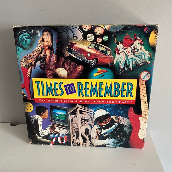 Vintage 1991 Times to Remember by Milton Bradley - Family Game Night