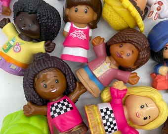 2010s-2020s Slim Fisher-Price Little People Female Figurine Toy for Preschool Playsets