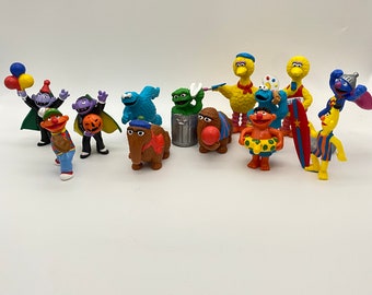Vintage 80s Applause Sesame Street Figurines- Sesame Street Characters- PVC Figurines