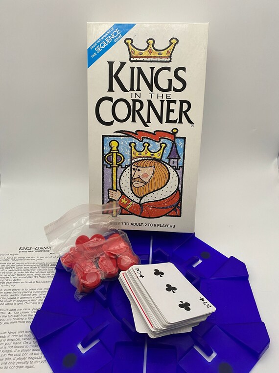 Kings In The Corner Game Solitaire Style Game 2-6 Player 1996 Jax Games  Complete