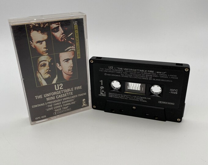 U2 the Fire Cassette Tape Rock Music 80s Etsy