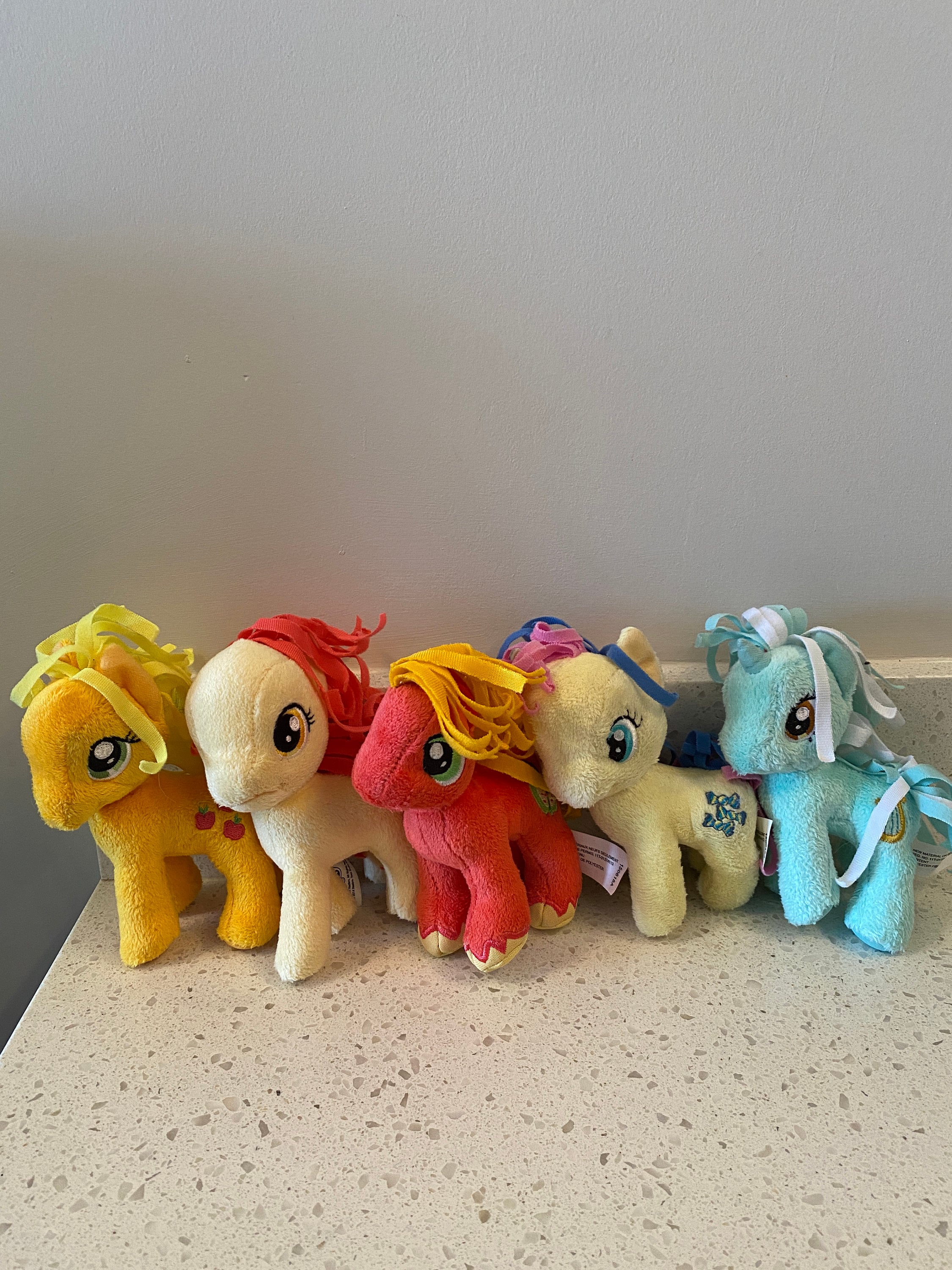 My Little Pony Funrise Toy Corp 2014 Small Set of 5 Pony Plush My