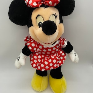 Peluche Disney - Minnie Mouse avec robe rouge — Juguetesland