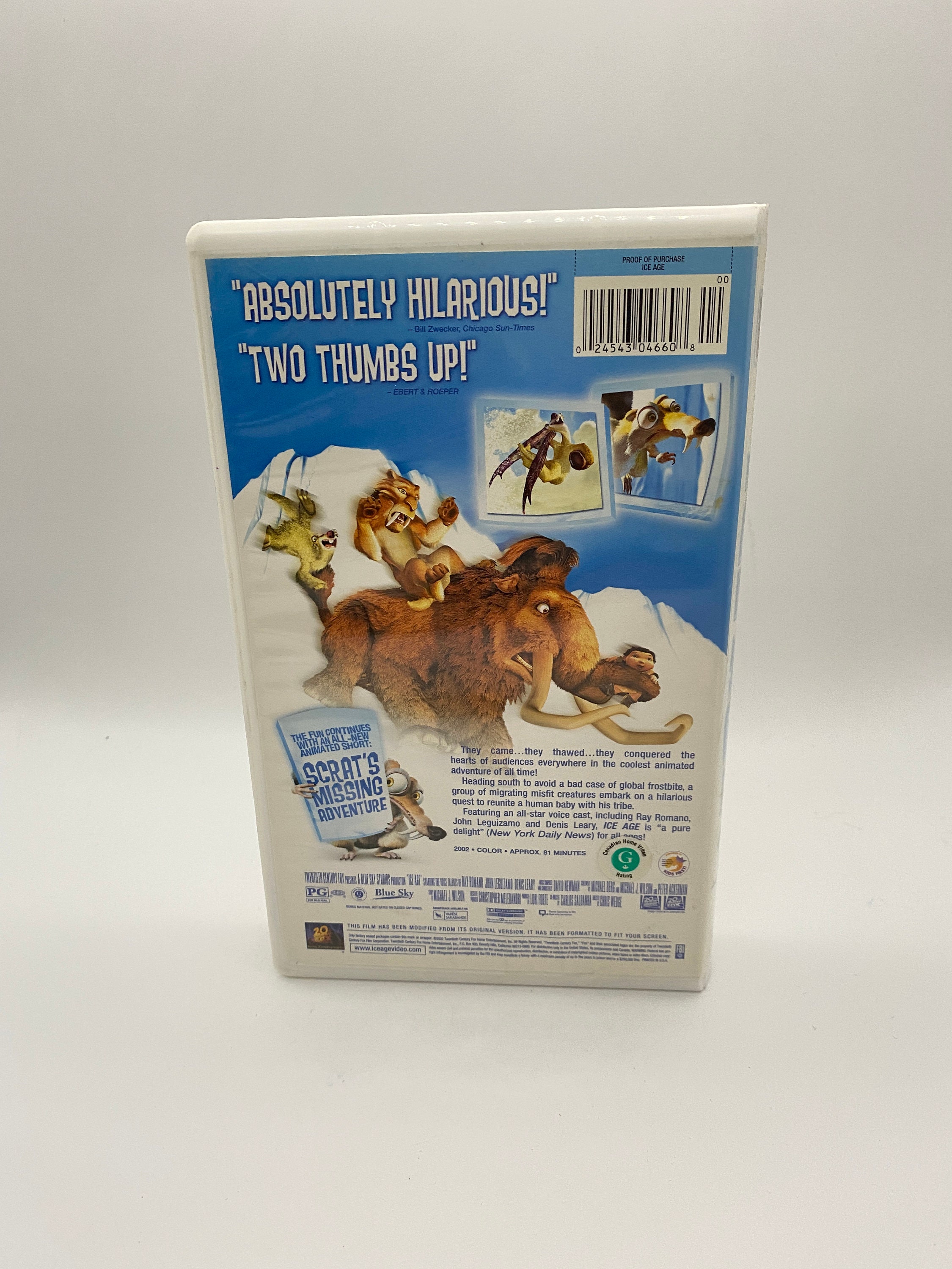 Twentieth Century Fox Ice Age VHS Movie - Etsy