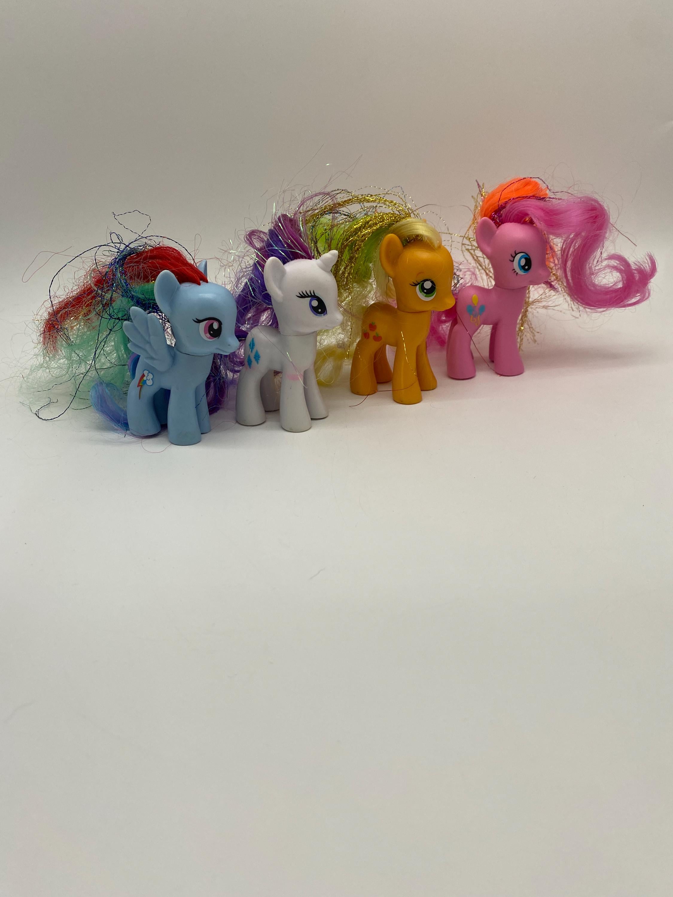Hasbro My Little Pony Tinsel Glitter Hair Set of 4 Ponies - Etsy