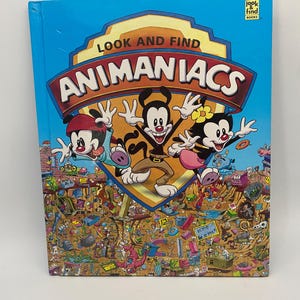 Vintage Warner Bros Animanics Look and Find Book - Hardcover Classic Children's Story