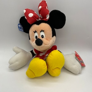 Vintage Disney Applause Mickey & Minnie Mouse Plush Toy - Rare Collectible Stuffed Animal with Tags