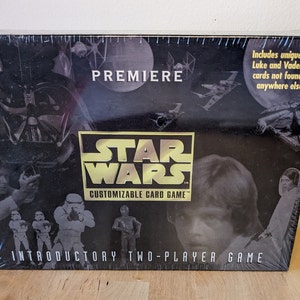 Versiegeltes 1995 Star Wars Personalisierbares Kartenspiel von Decpher & Parker Brothers - Vintage Sammlerstück