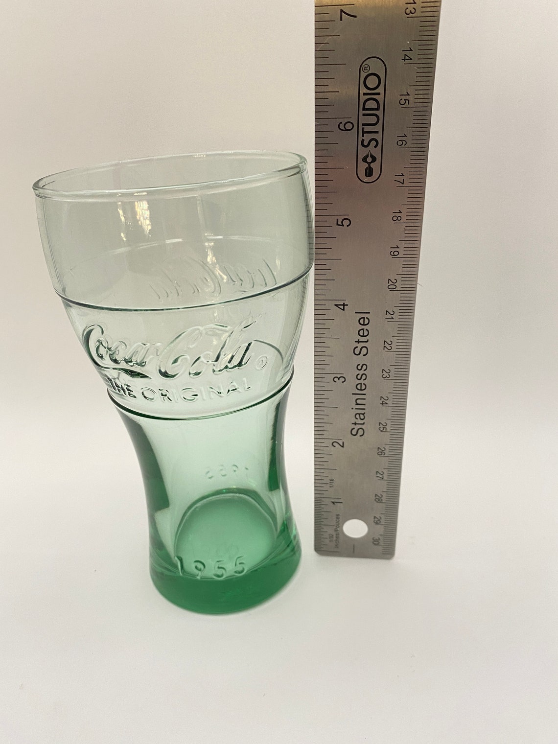 Green Coca Cola The Original 1955 Glass Coca Cola Etsy