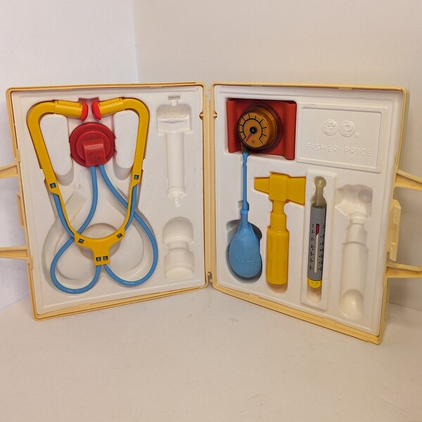 1977 Fisher Price Medical Kit #936 - Doctor's Kit - Fantasiespel