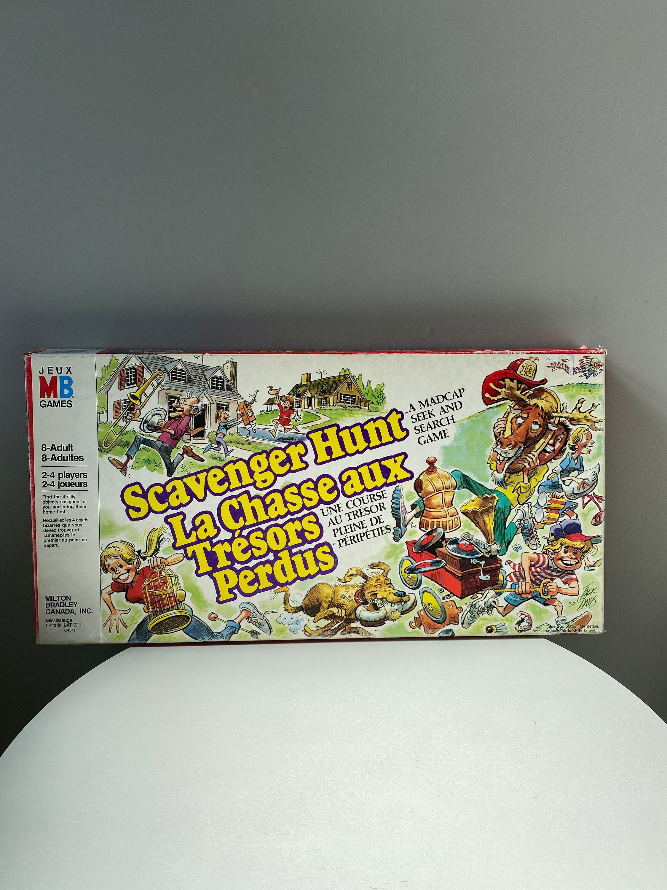 Buy 1983 Scavenger Hunt by Milton Bradley Retro Board Game Online in India  - Etsy