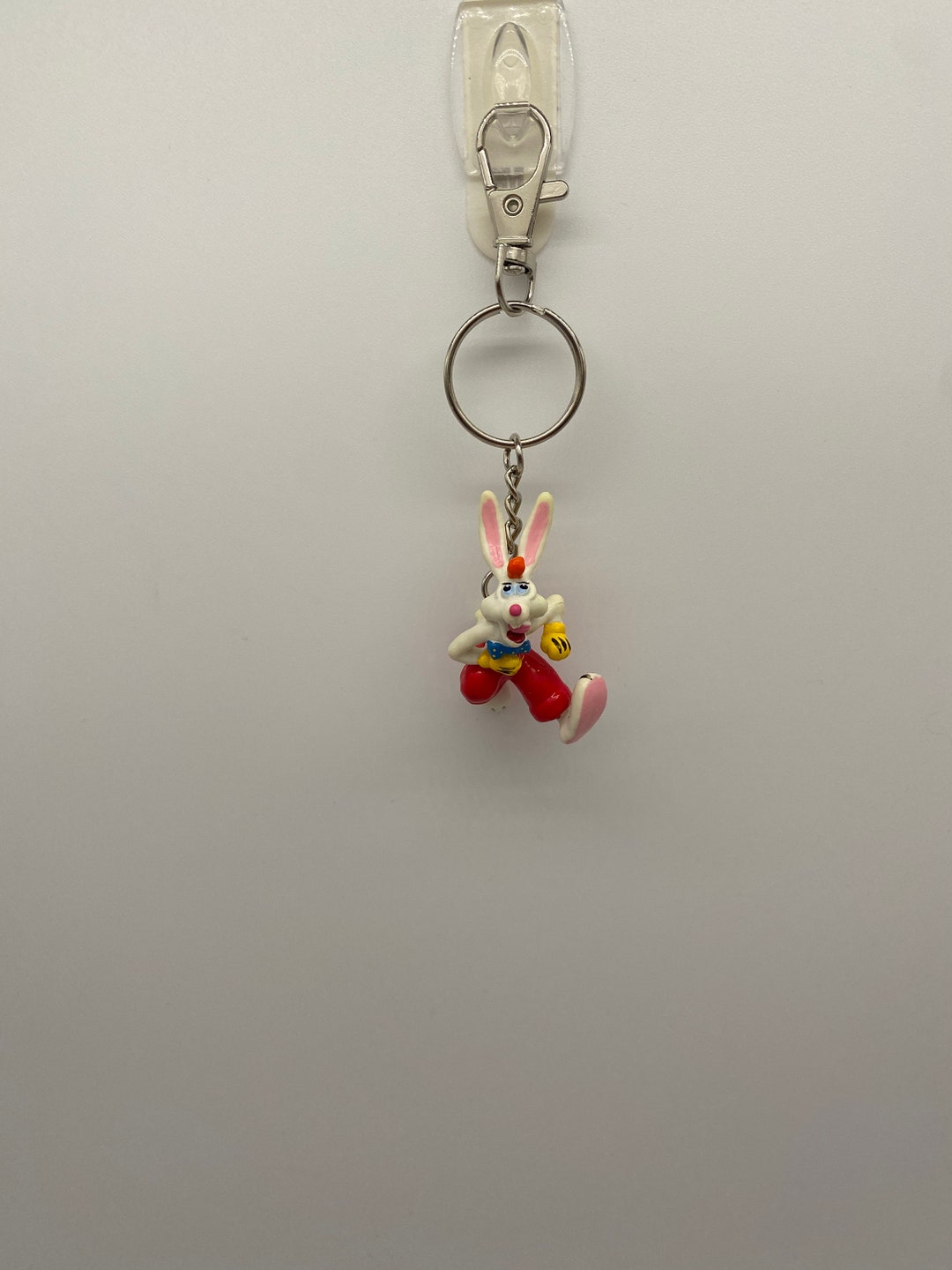 Disney Rabbit Keychain Vintage Roger Rabbit Keychain – 90s Upcycled Toy Nostalgia Accessory - Etsy
