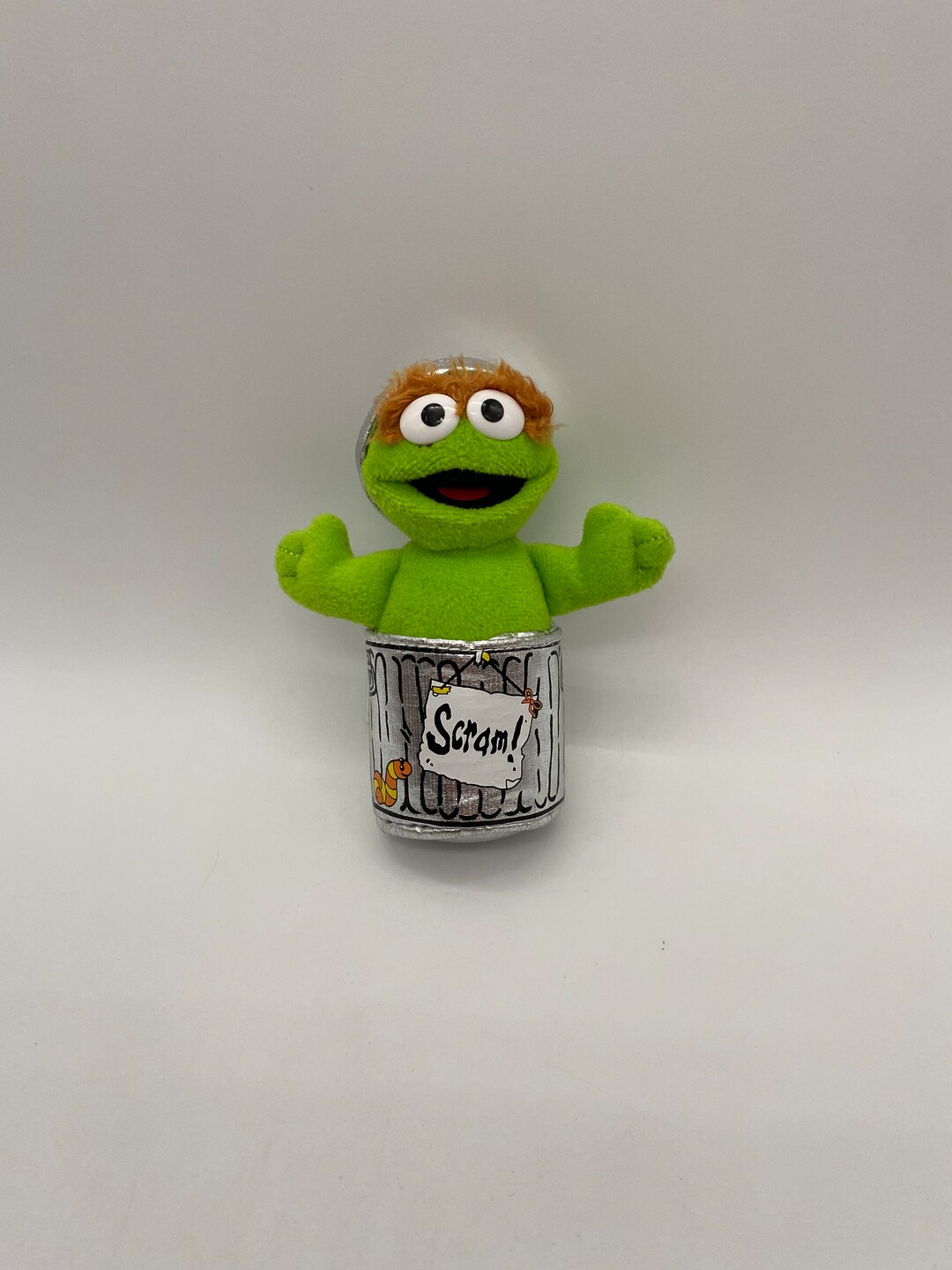 2008 Gund Sesame Street Oscar the Grouch Beanie Plush Etsy