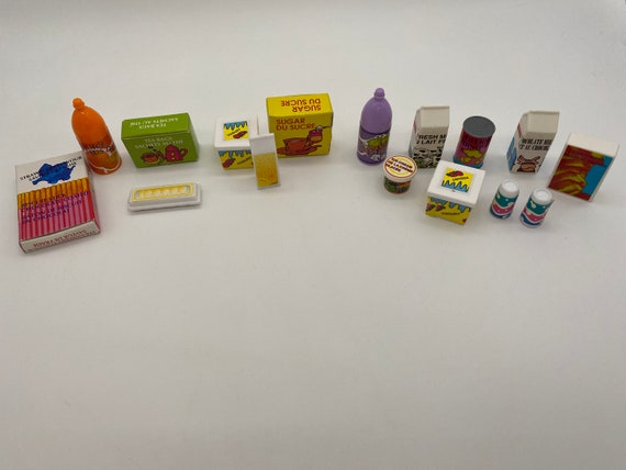 Vintage 90s Barbie Accessories Mixed Lot Play Food for Kitchen Doll House -   Canada