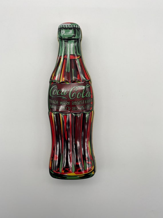 Vintage Mini Coke Bottle Thermometer Fridge Magnet 3 3/4 Coca Cola Plastic
