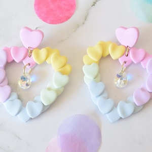 Rainbow Heart Earring Collection image 1