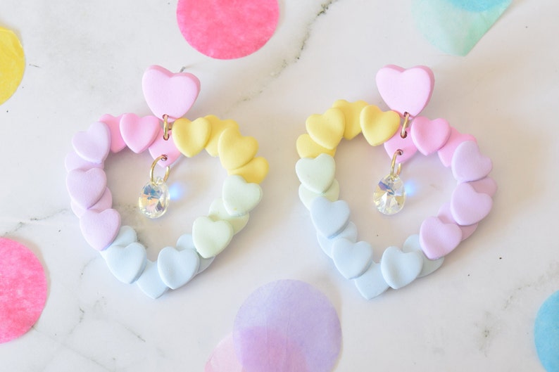 Rainbow Heart Earring Collection image 1