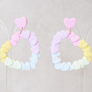 Rainbow Heart Earring Collection Rainbow Heart