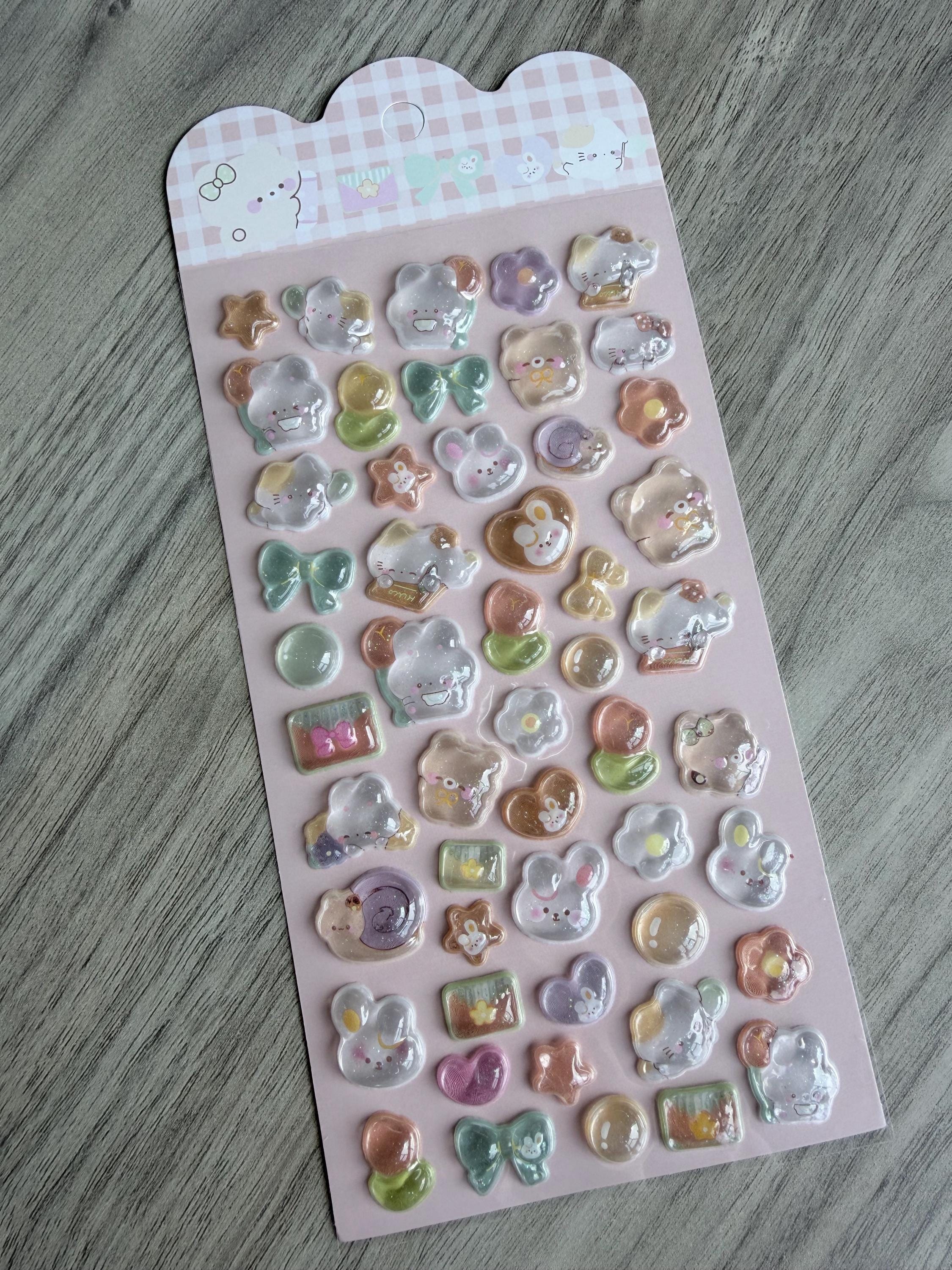 Cute 3D Puffy Stickers BON BON Drop, Deco Stickers, 3D Pop Stickers ...