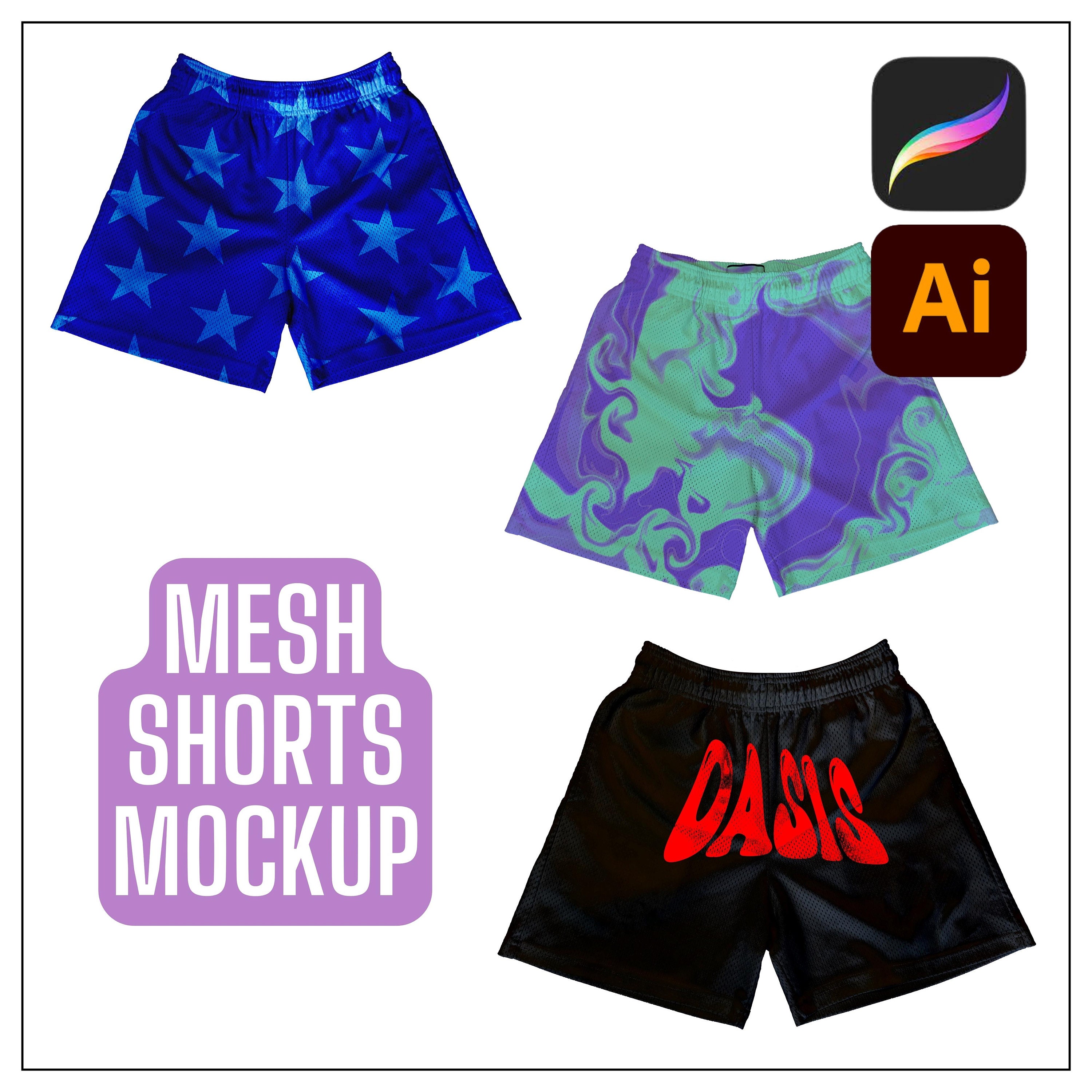 Mesh Shorts Mockup Mesh Shorts Mock Ups Black Mesh Shorts - Etsy