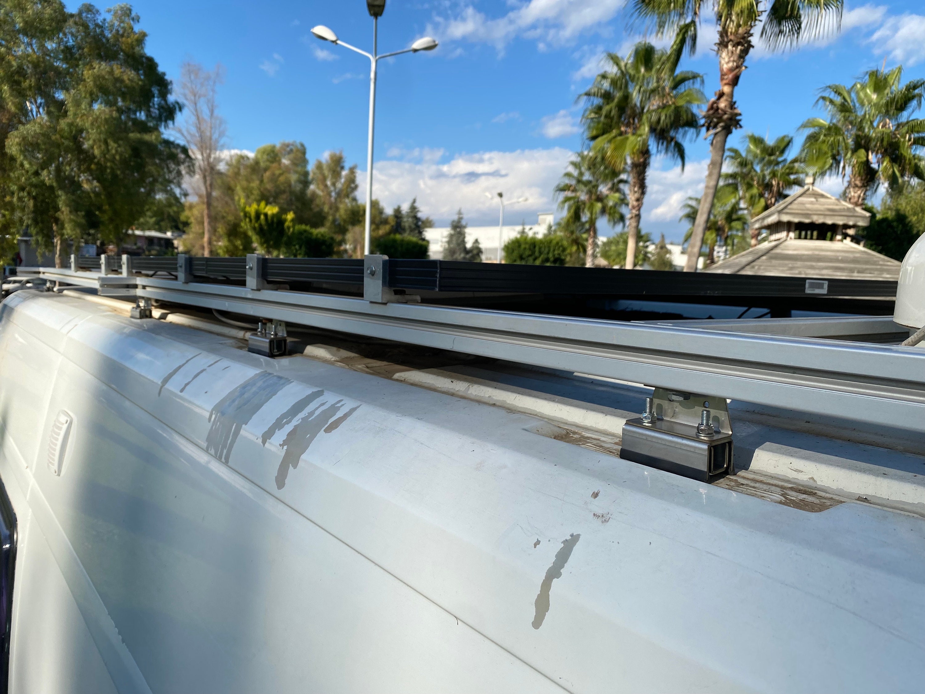 Roof Rack Mounting Brackets, For ProMaster, Boxer, Jumper, Ducato, 304 Stainless Steel Material, Installed Without Drilling (Upgraded Model