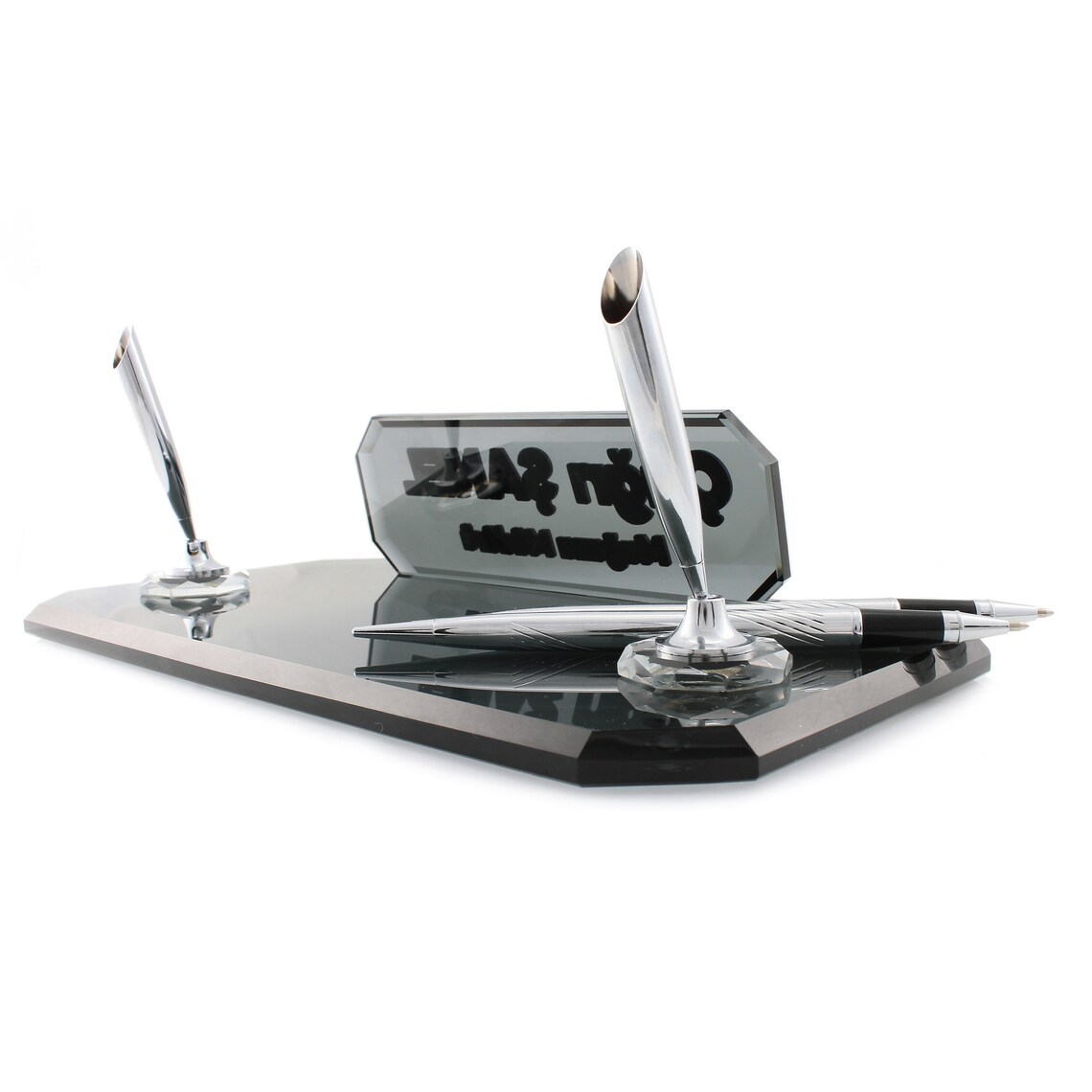 Table Name Plate Custom Name Plate Personalized Crystal Etsy