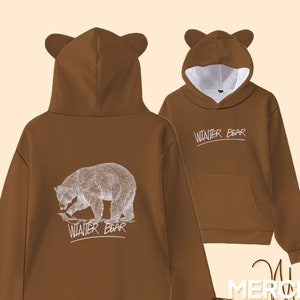 Bear Ear Hoodie Men Etsy UK