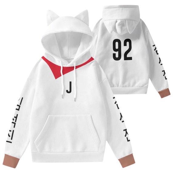 J White Alpaca Hoodie Cat Ears Hoodie Army Gift Idea Kpop