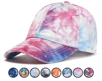 Multicolor Tie-dyed Cap Printing Baseball Hat Cap Summer Hat Summer Hat Gift Idea Gifts Summer Gift Sun Hat Unisex Womens Hat Mens Hat