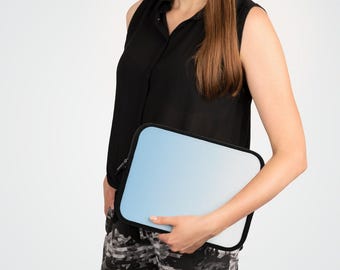 Gradient Blue Laptop Sleeve - Stylish Laptop Case iPad Case Tablet Case Ombré, Gift for Tech Lovers, Perfect for Work & School, Protective