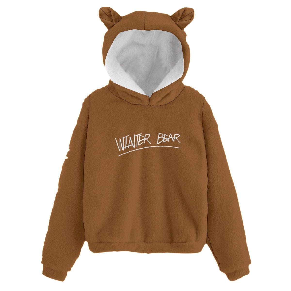 ★韓国の人気★【Ambler】★School look bear Over fit Hoodi.e Winter Bear V Children Hoodie Ears Fleece Hoodie Animal Ears