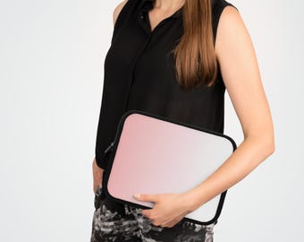 Gradient Rose Pink Laptop Sleeve - Stylish Laptop Case iPad Case Tablet Case, Gift for Tech Lovers, Perfect for Work & School, Protective