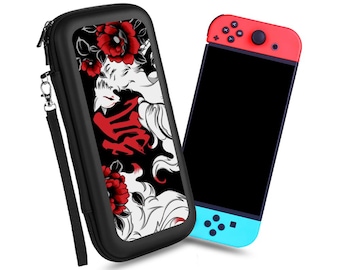 Kitsune Nintendo Switch Case, Nine Tailed Fox Mask Hard