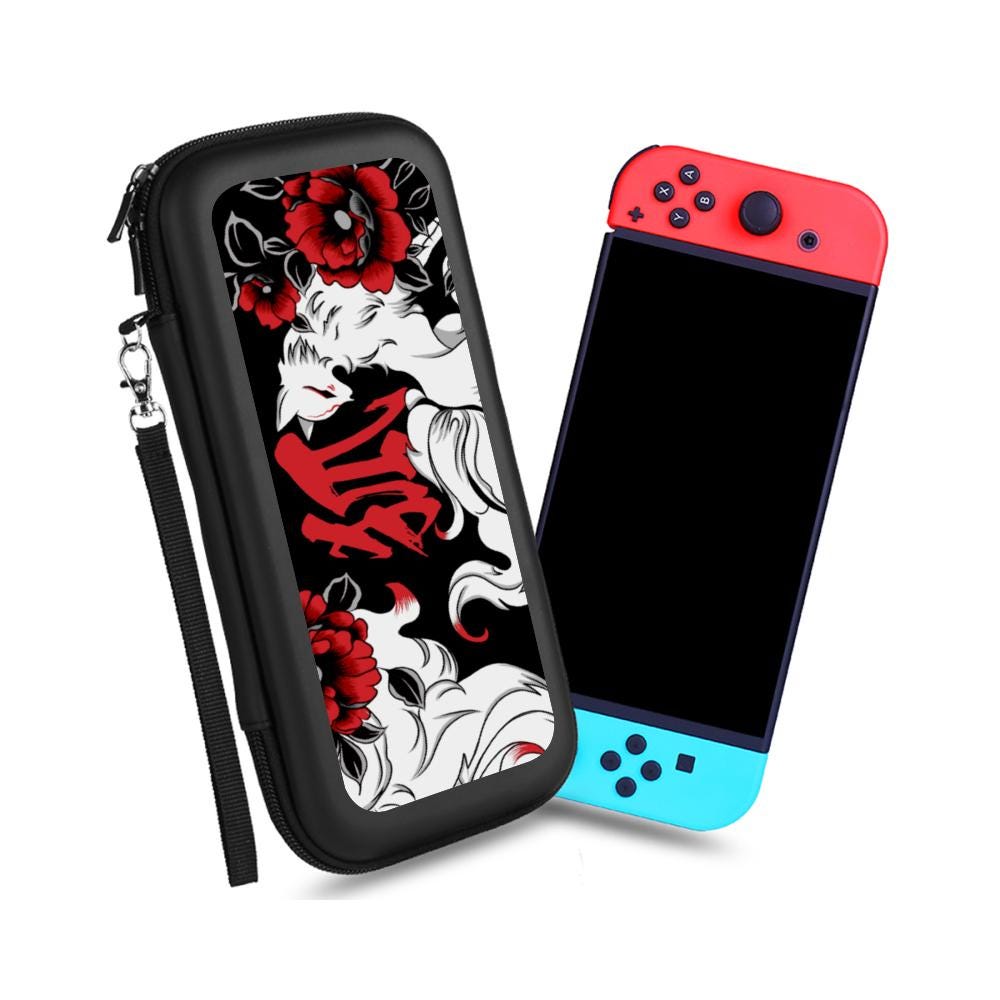 Kitsune Nintendo Switch Case, Nine Tailed Fox Mask Hard