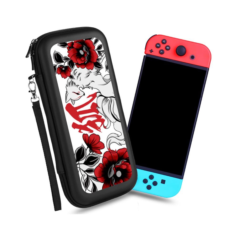 Kitsune Nintendo Switch Case, Nine Tailed Fox Mask Hard