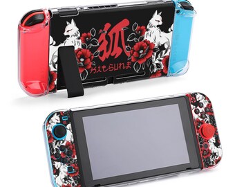 Kitsune Nintendo Switch Case, Nine Tailed Fox Mask Hard