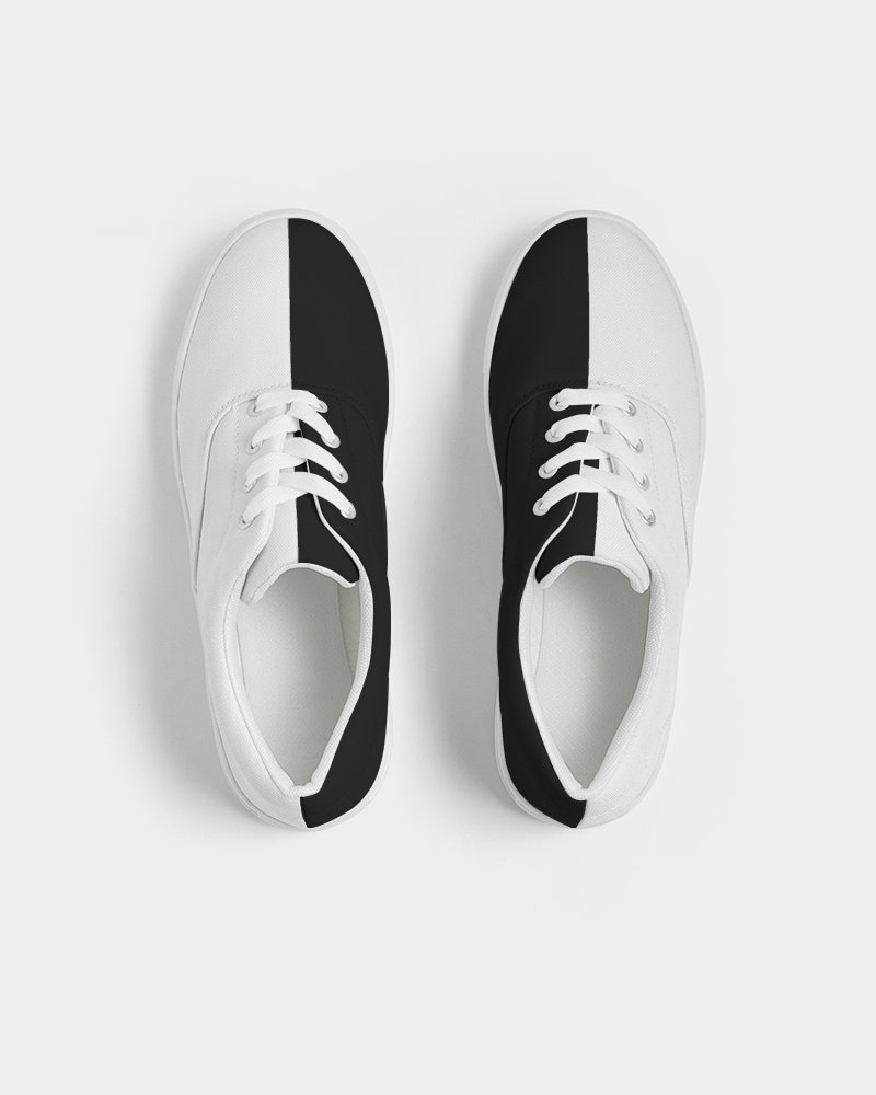 Two Tone Shoes Half Black Half White Shoes Sneakers Split - Etsy