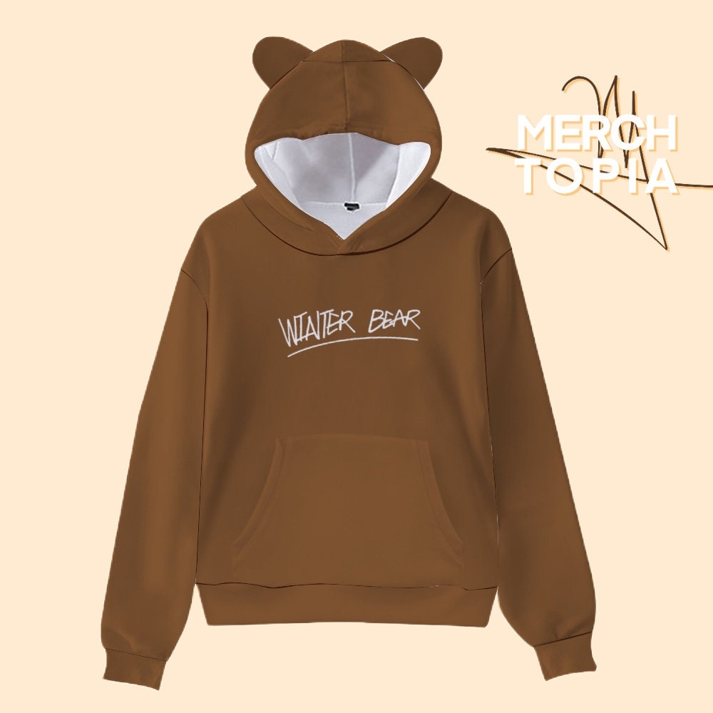★韓国の人気★【Ambler】★School look bear Over fit Hoodi.e KOREAN STYLE FUR HOODIE - Cosmique Studio