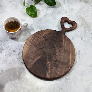 Black Walnut Wood Cutting Board Charcuterie Board Serving Board Hand Made holiday gift Premium Figured Grain style 5 image 1