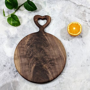 Black Walnut Wood Cutting Board Charcuterie Board Serving Board Hand Made holiday gift Premium Figured Grain style 5 image 2