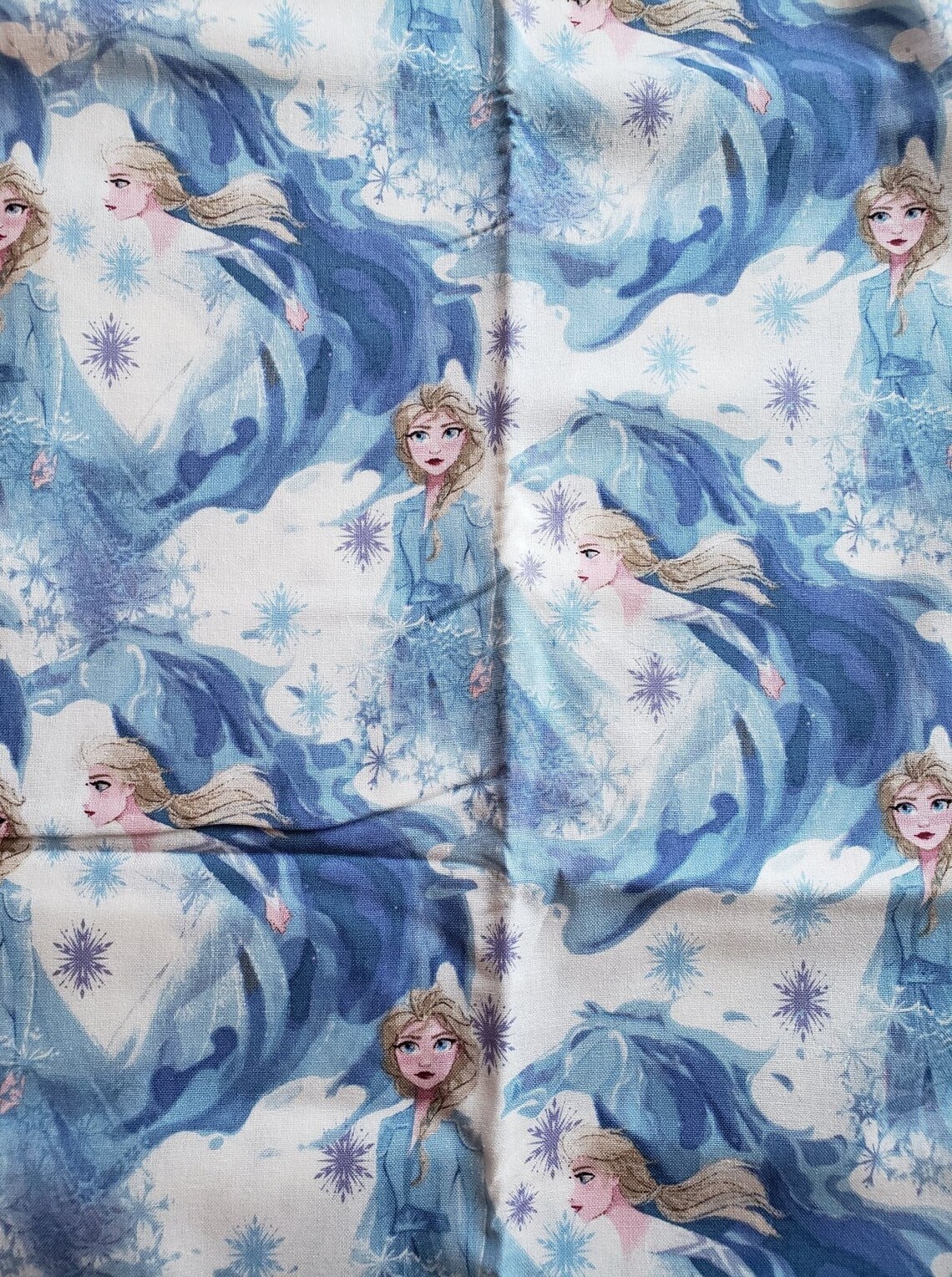 Disney Frozen Elsa Cotton Fabric by the yard Etsy