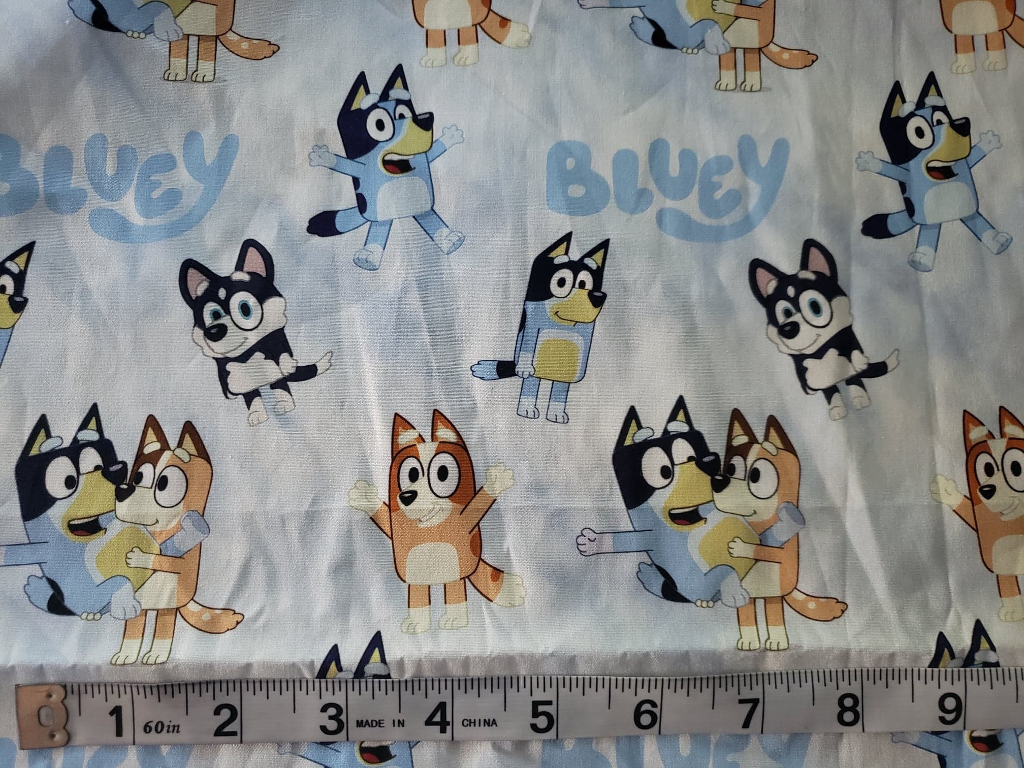 Bluey Cotton Fabric par le 1/4 yard 60 de large Etsy