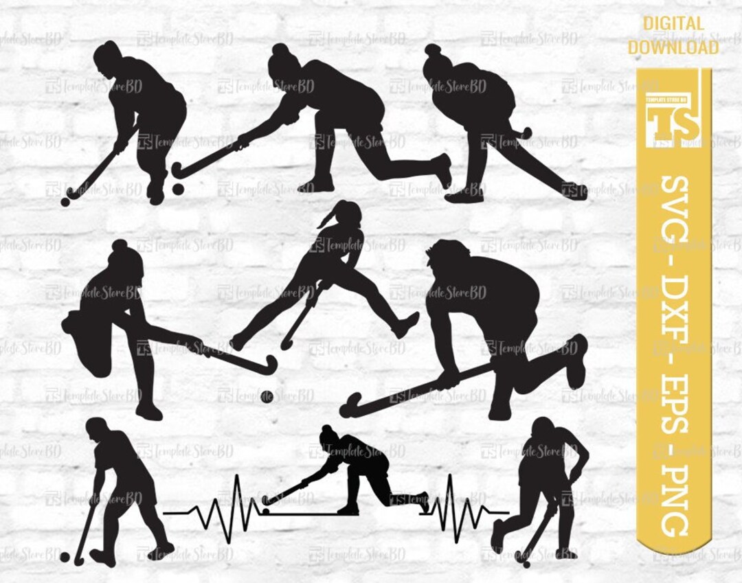 Field Hockey SVG, Field Hockey Player Svg, Woman Field Hockey Player ...